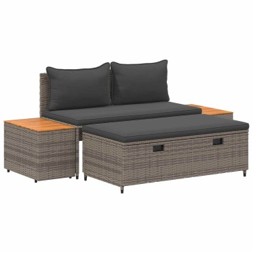 vidaXL Σειρά Καναπέ Εξωτερικού 4 -Seater 4 τεμ. 55x30x39 εκ