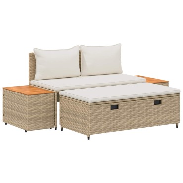 vidaXL Σειρά Καναπέ Εξωτερικού 4 -Seater 4 τεμ. 55x30x39 εκ