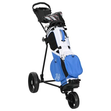 vidaXL Καρότσι Γκολφ Μαύρο 95 x 60 x 130 εκ. Σίδερο