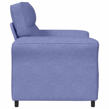 vidaXL Καναπές 100% πολυέστερ μεταλλικό πλαίσιο MDF, Κόντρα πλακέ