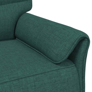 vidaXL Καναπές 100% πολυέστερ μεταλλικό πλαίσιο MDF, Κόντρα πλακέ