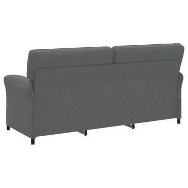 vidaXL Καναπές 100% πολυέστερ μεταλλικό πλαίσιο MDF, Κόντρα πλακέ