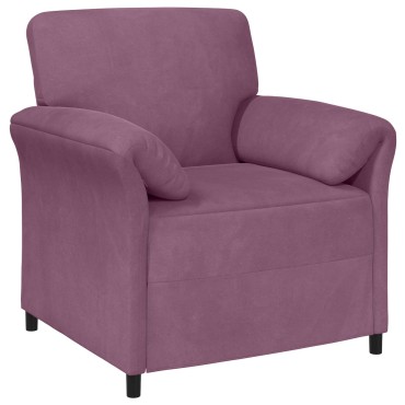 vidaXL Καναπές 1-θέσιος Μοβ 88x83x95cm Βελούδο