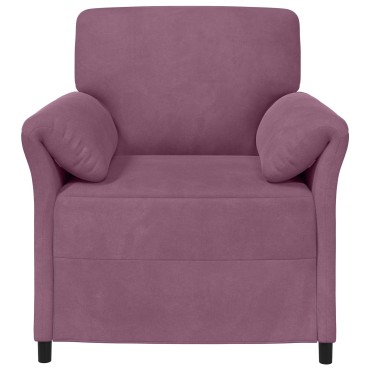 vidaXL Καναπές 1-θέσιος Μοβ 88x83x95cm Βελούδο
