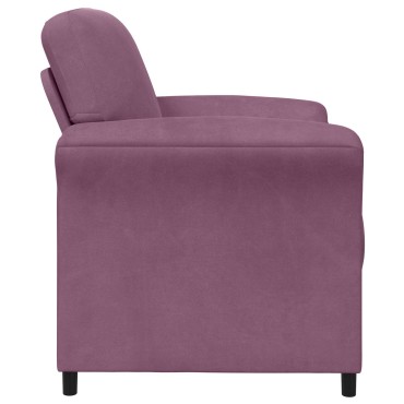 vidaXL Καναπές 1-θέσιος Μοβ 88x83x95cm Βελούδο