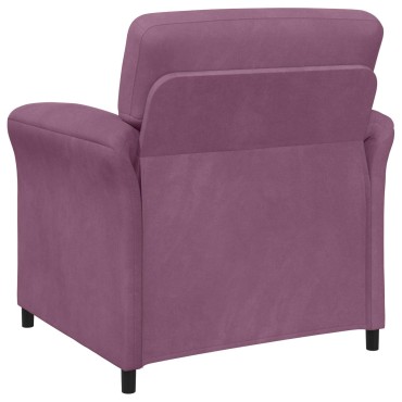 vidaXL Καναπές 1-θέσιος Μοβ 88x83x95cm Βελούδο