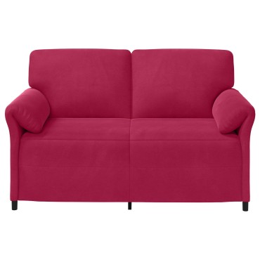 vidaXL Καναπές 2 ατόμων Κόκκινο 158x83x95cm Βελούδο