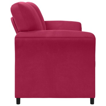vidaXL Καναπές 2 ατόμων Κόκκινο 158x83x95cm Βελούδο