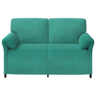 vidaXL Καναπές 2 ατόμων Τιρκουάζ 158x83x95cm Βελούδο