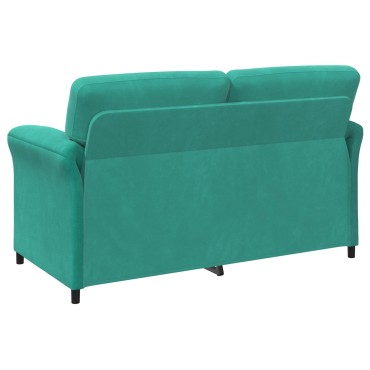 vidaXL Καναπές 2 ατόμων Τιρκουάζ 158x83x95cm Βελούδο