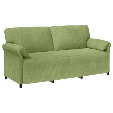 vidaXL 3-Θέσιος καναπές Ανοιχτό Πράσινο 198x83x95cm Βελούδο