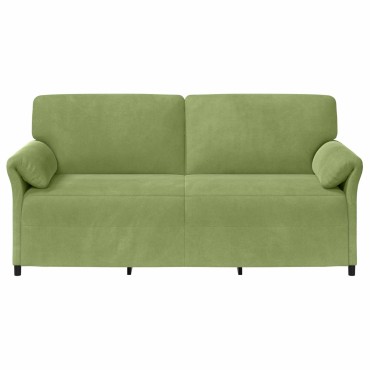 vidaXL 3-Θέσιος καναπές Ανοιχτό Πράσινο 198x83x95cm Βελούδο