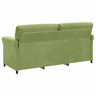 vidaXL 3-Θέσιος καναπές Ανοιχτό Πράσινο 198x83x95cm Βελούδο