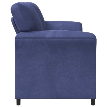 vidaXL 3-Θέσιος καναπές Μπλε Αστυνομίας 198x83x95cm Βελούδο