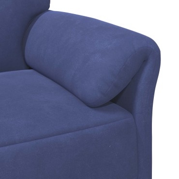 vidaXL 3-Θέσιος καναπές Μπλε Αστυνομίας 198x83x95cm Βελούδο