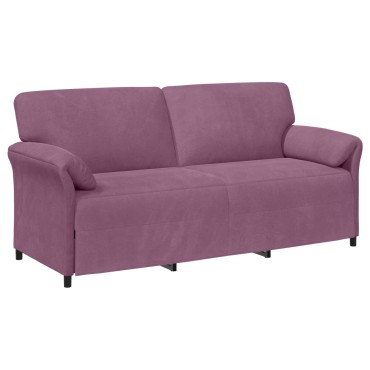 vidaXL 3-Θέσιος καναπές Μοβ 198x83x95cm Βελούδο