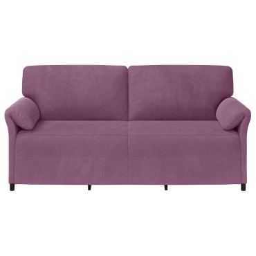 vidaXL 3-Θέσιος καναπές Μοβ 198x83x95cm Βελούδο