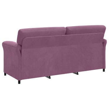 vidaXL 3-Θέσιος καναπές Μοβ 198x83x95cm Βελούδο