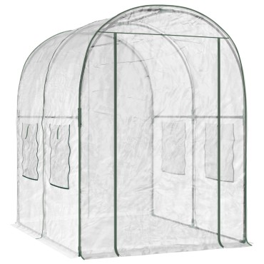 vidaXL Θερμοκήπιο με σκελετό 160 x 200 x 192,5 εκ. PVC Διαφανές