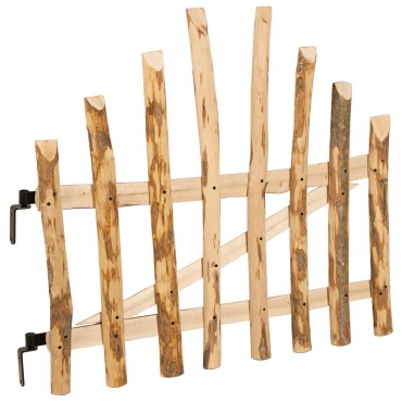 vidaXL Αψιδωτή Πύλη Φράχτη 100 x 90 cm Εμποτισμένο Ξύλο Φουντουκιάς