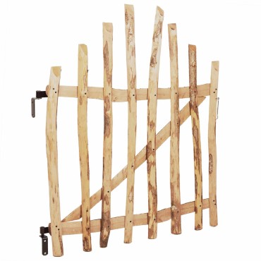 vidaXL Αψιδωτή Πύλη Φράχτη 100 x 120 cm Εμποτισμένο Ξύλο Φουντουκιάς