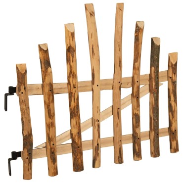 vidaXL Αψιδωτή Πύλη Φράχτη 100 x 90 cm Εμποτισμένο Ξύλο Φουντουκιάς