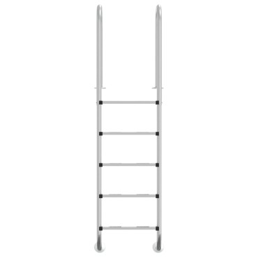 vidaXL Σκάλα Πισίνας 54 x 38 x 211 εκ. από Ανοξείδωτο Ατσάλι 304