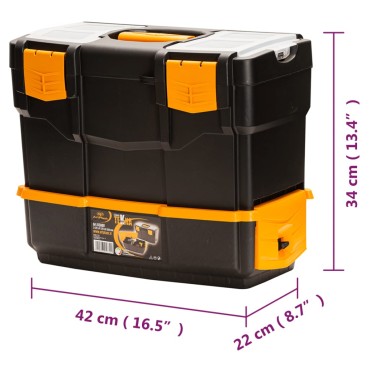 vidaXL Εργαλειοθήκη 420 x 220 x 340 χιλ. από Πολυπροπυλένιο