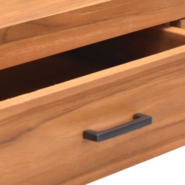 vidaXL Γραφείο με 2 Συρτάρια 100x40x75cm Ανακυκλωμένο Ξύλο Teak 1 τεμ.
