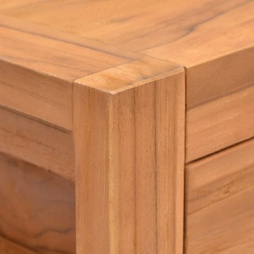 vidaXL Γραφείο με 2 Συρτάρια 100x40x75cm Ανακυκλωμένο Ξύλο Teak 1 τεμ.