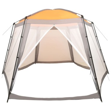 vidaXL Σκίαστρο Πισίνας Γκρι 500 x 433 x 250 εκ. Υφασμάτινο