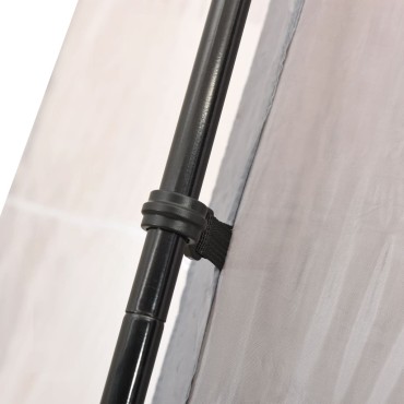 vidaXL Σκίαστρο Πισίνας Γκρι 500 x 433 x 250 εκ. Υφασμάτινο