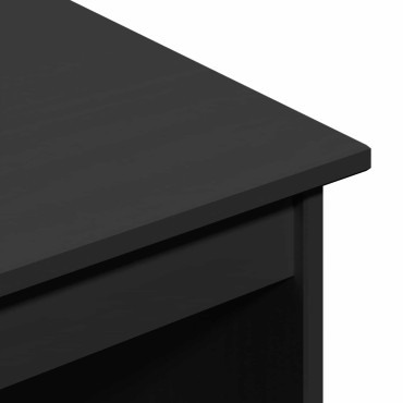 vidaXL Σετ Γραφείου και Κινητού Ντουλαπιού MOSS 2 τμχ. Μαύρο