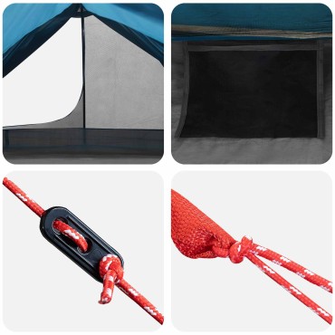 vidaXL Κατασκήνωση για Πεζοπορία Μπλε 222 x 85 x 125 εκ