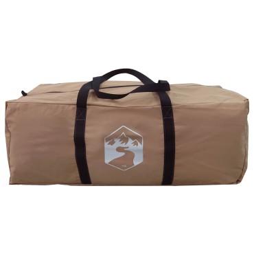 vidaXL Καταφύγιο Τέντας Καφέ 340 x 246 x 210 εκ. Πολυβάμβακας