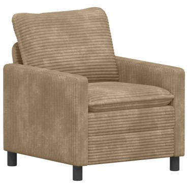 vidaXL Καναπές Taupe 76x81x87,5cm Πολυεστέρας