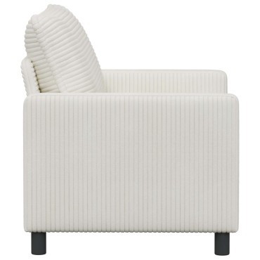 vidaXL Καναπές Κρεμ 126x81x87,5cm Πολυεστέρας