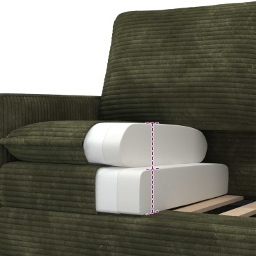 vidaXL Καναπές Πράσινο 156x81x87,5cm Πολυεστέρας