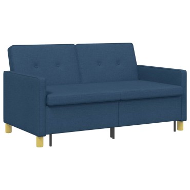 vidaXL Καναπές Κρεβάτι Μπλε Ύφασμα 154x94,5x80,5cm 1 τεμ. Γωνιακός