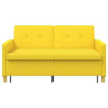 vidaXL Καναπές Κρεβάτι Απαλό Κίτρινο Ύφασμα 154x94,5x80,5cm 1 τεμ. Γωνιακός