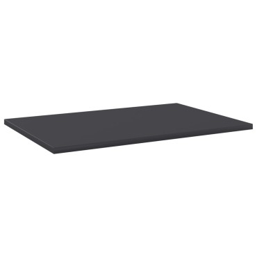 vidaXL Ράφια Βιβλιοθήκης 8 τεμ. Γκρι 60x40x1,5cm από Μοριοσανίδα