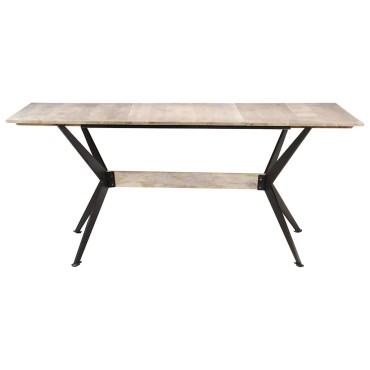 vidaXL Τραπεζαρία 180x90x76cm από Μασίφ Ξύλο Μάνγκο 1 τεμ.