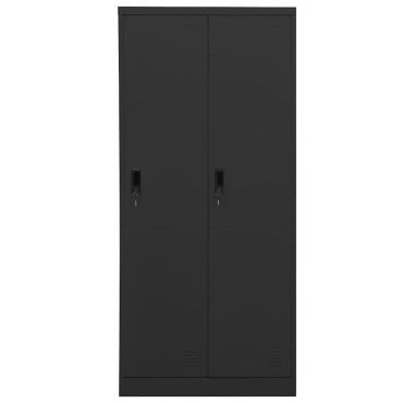 vidaXL Ντουλάπα Ανθρακί 80x50x180cm Ατσάλινη 1 τεμ.
