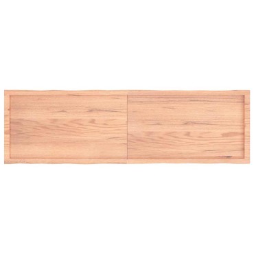 vidaXL Επιφ Τραπεζιού Αν Καφέ 180x50x(2-4)cm Ακατέργ. Μασίφ Ξύλο Δρυός 1 τεμ.
