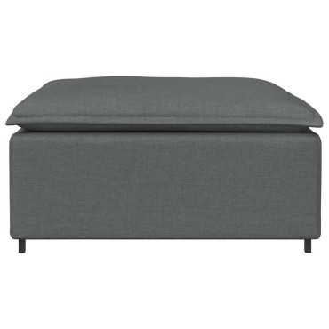 vidaXL Υποπόδιο Καναπέ Σκούρο Γκρι 100 x 100 x 48 εκ.