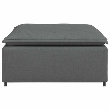 vidaXL Υποπόδιο Καναπέ Σκούρο Γκρι 100 x 100 x 48 εκ.