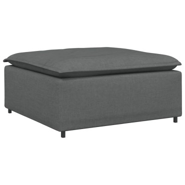 vidaXL Υποπόδιο Καναπέ Σκούρο Γκρι 100 x 100 x 48 εκ.