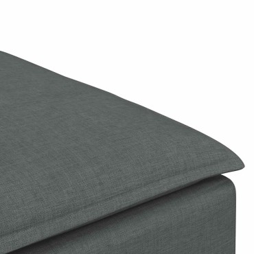 vidaXL Υποπόδιο Καναπέ Σκούρο Γκρι 100 x 100 x 48 εκ.