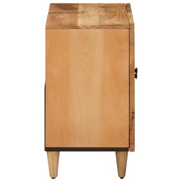 vidaXL Ντουλάπι νιπτήρα Καφέ 62x33x58cm Στερεό ξύλο μάνγκο