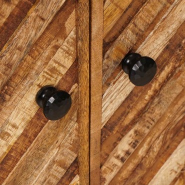vidaXL Ντουλάπι νιπτήρα Καφέ 62x33x58cm Στερεό ξύλο μάνγκο